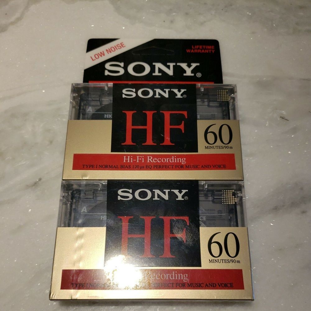 Sony High Fidelity HF 60‎ Minute Audio Recording Blank Cassette Tapes 2